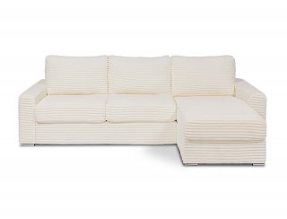 Canapé d'angle EXPRESS BILBAO sommier lattes 120cm matelas 16 cm méridienne coffre